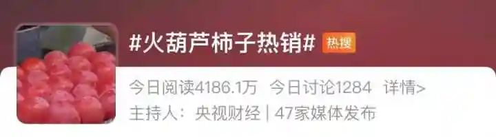 “好柿当头”冲上热搜，杭州秋季水果大上新，冰糖心15.8元一斤